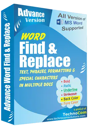 Advance Word Find and Replace